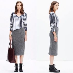 Made well Pillar Knit Midi Skirt